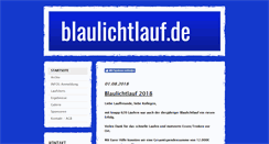 Desktop Screenshot of blaulichtlauf.de